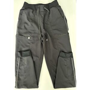 Fabletics Black Scrub jogger Pant Drawstring Elastic Waist Cargo small